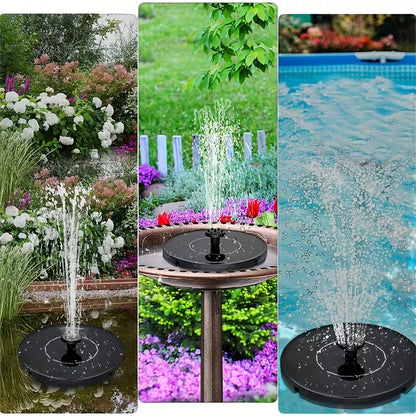SolarBloom – Solar-Powered Water Fountain with 6 Nozzles