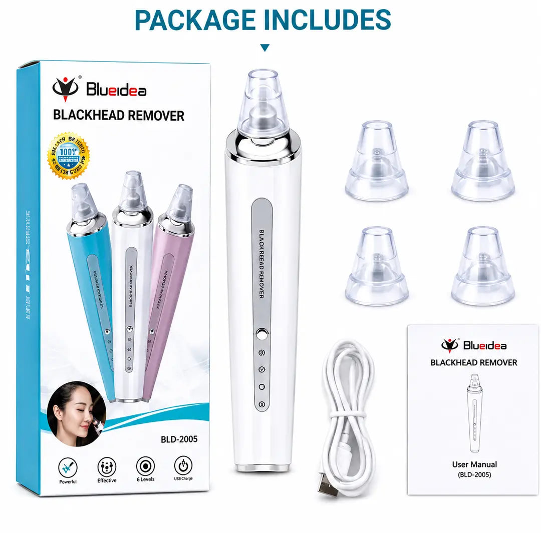 Blueidea Blackhead Remover Vacuum – Electric Facial Pore Cleaner