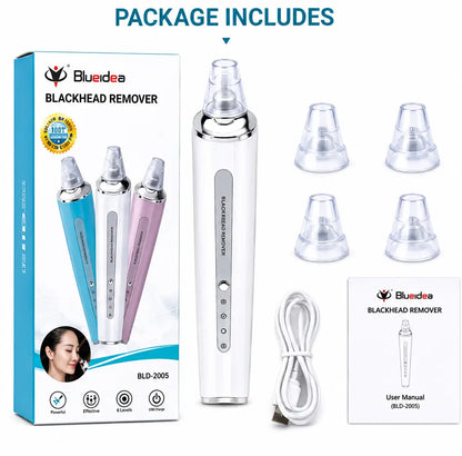 Blueidea Blackhead Remover Vacuum – Electric Facial Pore Cleaner