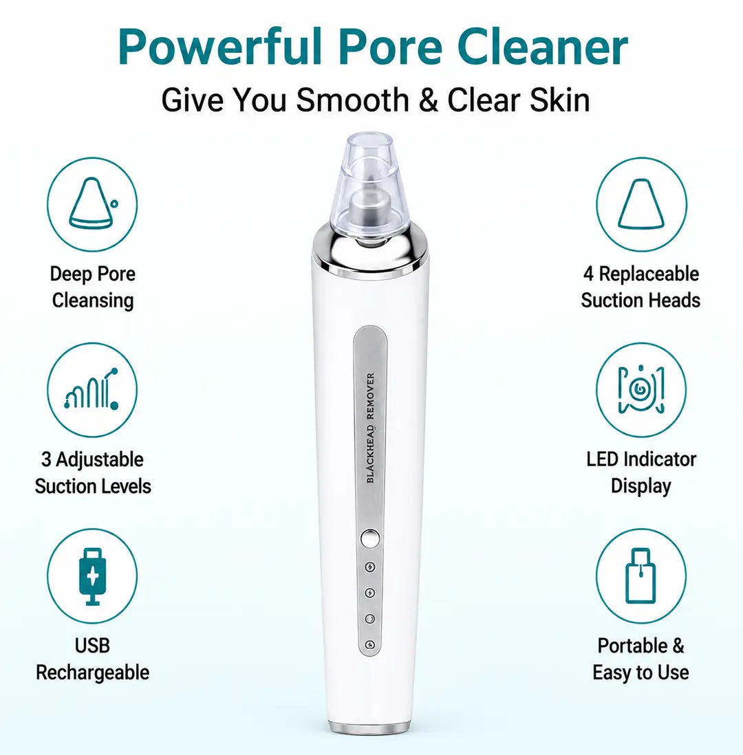 Blueidea Blackhead Remover Vacuum – Electric Facial Pore Cleaner