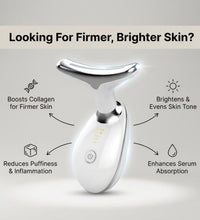 Luna skincare device with benefits on a gray background