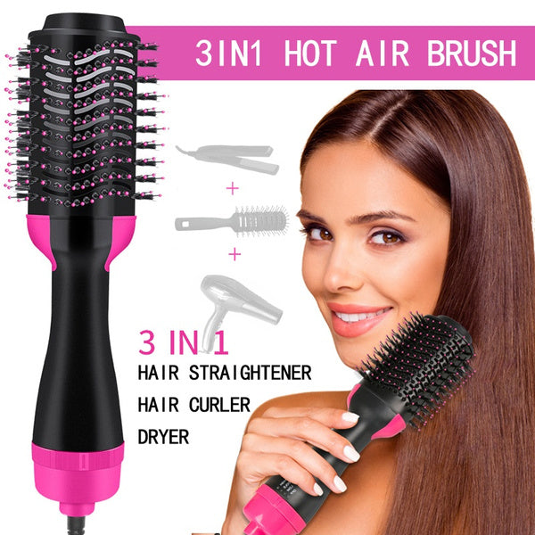One Step 3 In 1 Hot Air Brush , Hair Dryer & Styler