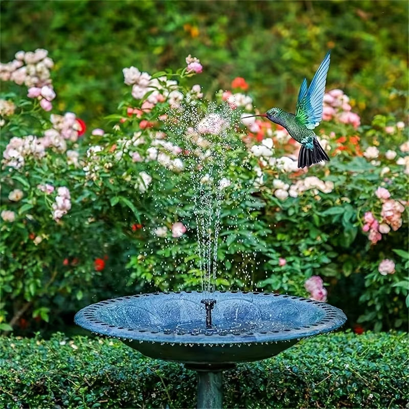 SolarBloom – Solar-Powered Water Fountain with 6 Nozzles