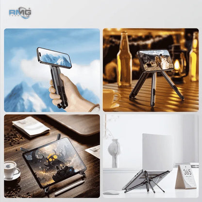 3-in-1 Aluminum Laptop Stand with Magnetic MagSafe Phone Holder – Adjustable Desktop Bracket | A1 Quality.