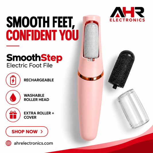 Premium Quality SmoothStep – Electric Foot File & Callus Remover