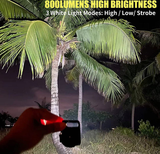 Multi-Function COB Rechargeable Keychain Light Mini Flashlight Portable