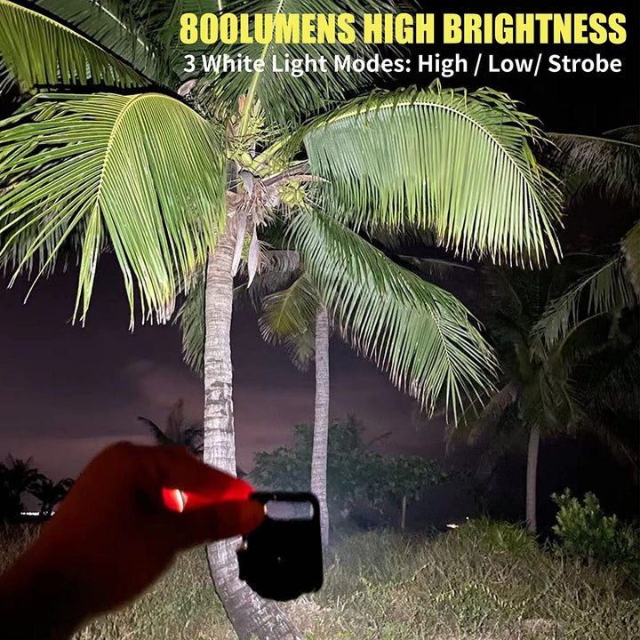 Multi-Function COB Rechargeable Keychain Light Mini Flashlight Portable