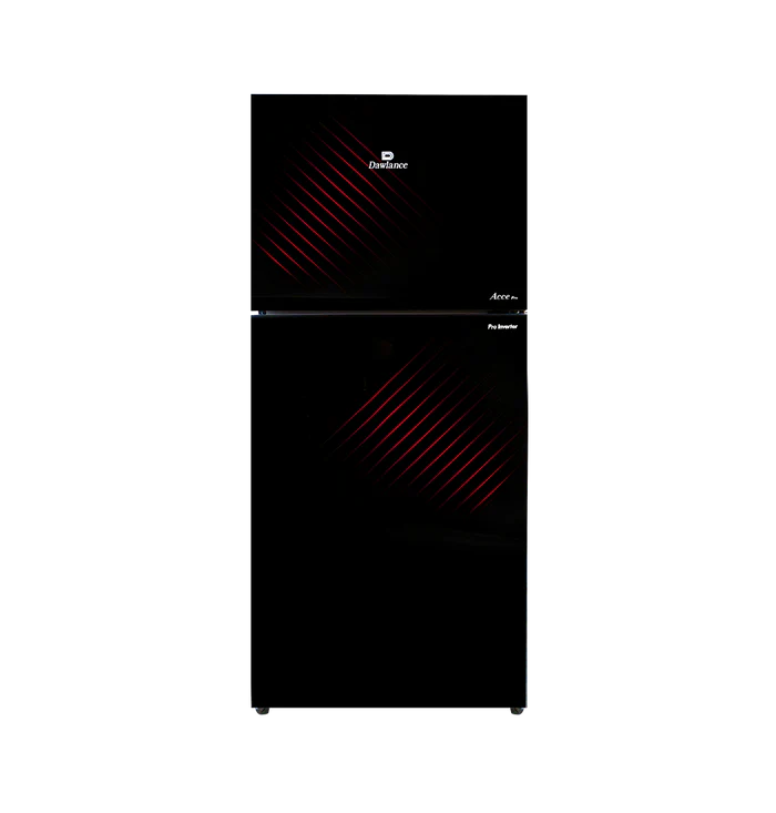 Dawlance Refrigerator Double Door 9173 ACCE PRO CRIMSON RED (Glass Door)